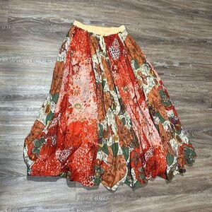 Baba cotton twirl skirt maxi made in India OS